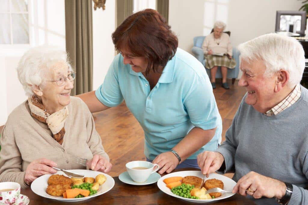 Older Adults Enjoying Professionally Prepared Meals in Allen, TX